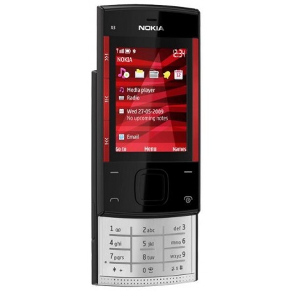 Nokia X3 Black Red фото 2