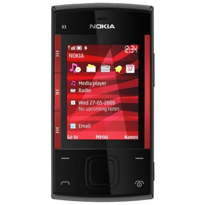 Nokia X3 Black Red фото 1